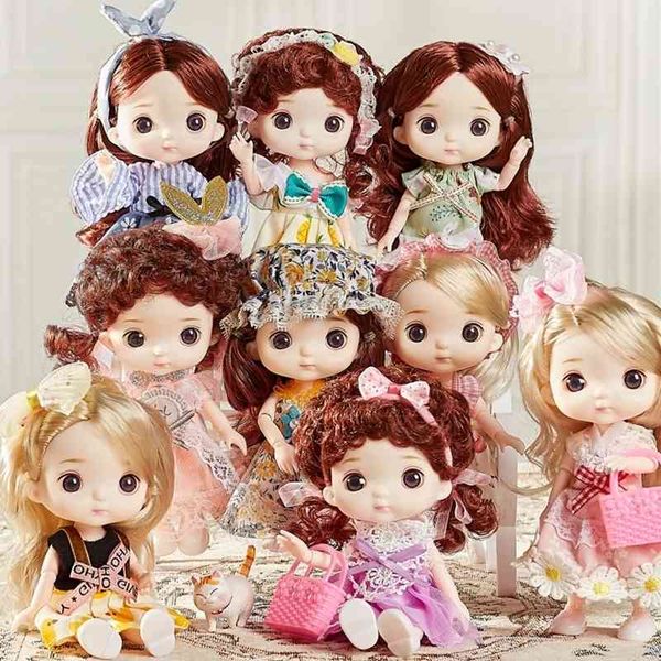 bjd mini 16cm 13 movable joints 1/8 multi-color eyeball doll and clothes can dress up girls diy toys birthday gifts
bjd mini 16cm 13 movable joints 1/8 multi-color eyeball doll and clothes can dress up girls diy toys birthday gifts