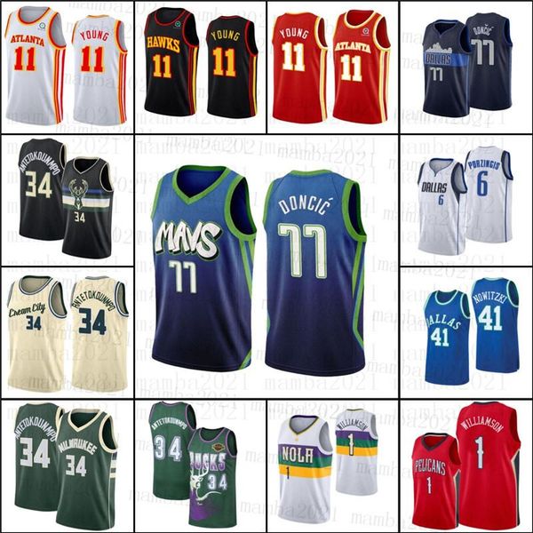 34 giannis zion doncic antetokounmpo luka williamson dallas mavericks milwaukee buck jersey new jersey orleans pelicans, Black;red
34 giannis zion doncic antetokounmpo luka williamson dallas mavericks milwaukee buck jersey new jersey orleans pelicans, Black;red