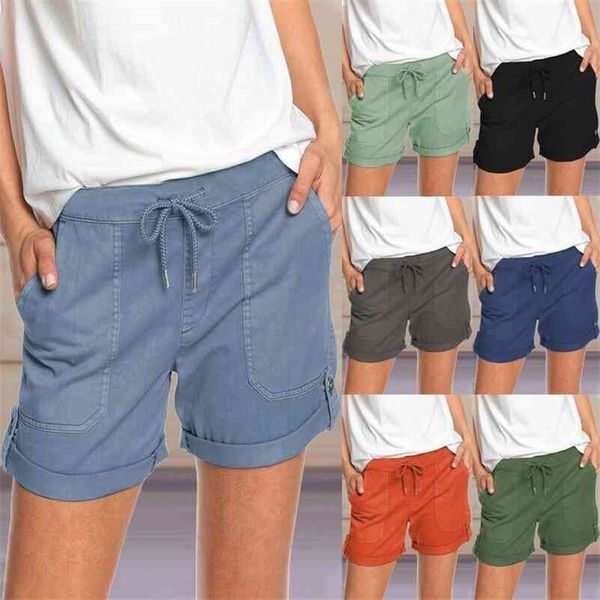 summer women's shorts fashion high waist loose solid color wide legs casual female lace-up short plus size 210621, White;black
summer women's shorts fashion high waist loose solid color wide legs casual female lace-up short plus size 210621, White;black