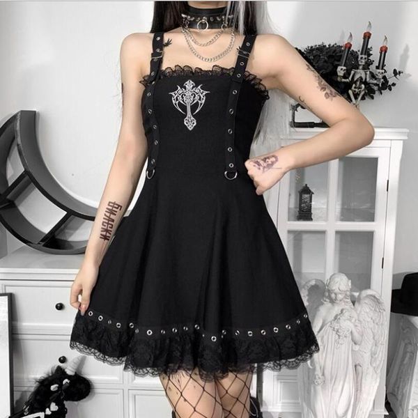 casual dresses e-girl grunge gothic mini dress lace trim high waist bodycon y2k women 90s vintage lolita spaghetti strap w889, Black;gray
casual dresses e-girl grunge gothic mini dress lace trim high waist bodycon y2k women 90s vintage lolita spaghetti strap w889, Black;gray