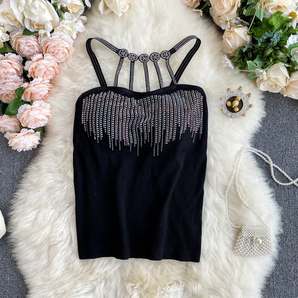camisole oco halter heavy drill industry all-match black shirt tank mujer bkme, White
camisole oco halter heavy drill industry all-match black shirt tank mujer bkme, White