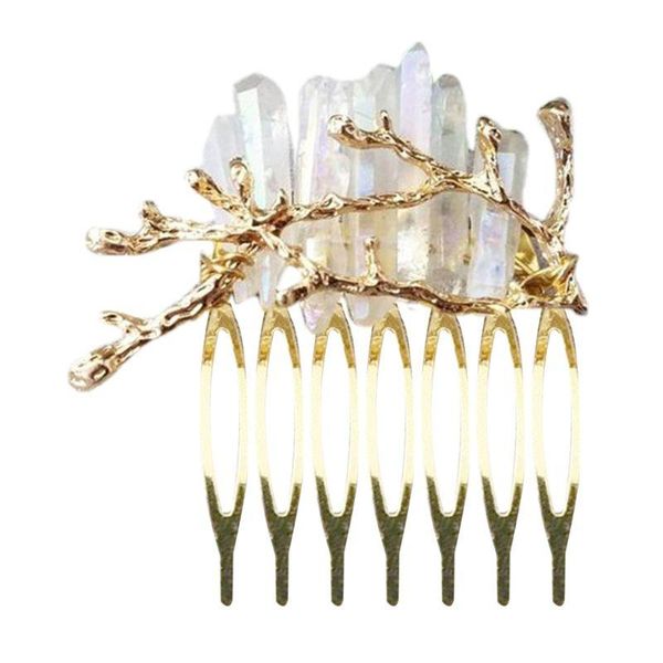 hair accessories european retro ladies jewelry comb handmade shiny raw crystal quartz hairpin metal treeh branch wedding headdress
hair accessories european retro ladies jewelry comb handmade shiny raw crystal quartz hairpin metal treeh branch wedding headdress