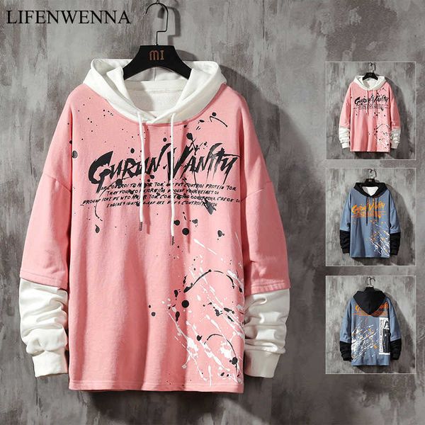 lifenwenna fashion graffiti hooded sweatshirts mens cool print hoodies men's casual hip hop loose hoodie male steetwear 210528, Black
lifenwenna fashion graffiti hooded sweatshirts mens cool print hoodies men's casual hip hop loose hoodie male steetwear 210528, Black