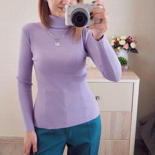 women's sweaters 2021autumn winter clothes slim basic turtleneck women pullover knitted sweater pull long sleeve, White;black
women's sweaters 2021autumn winter clothes slim basic turtleneck women pullover knitted sweater pull long sleeve, White;black