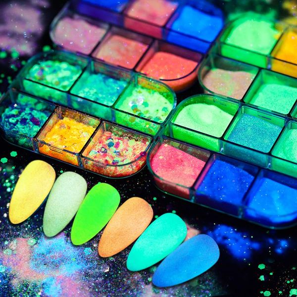 nail glitter luminous powder glow in dark neon pigment fluorescent reflective sequins dust design for manicure, Silver;gold
nail glitter luminous powder glow in dark neon pigment fluorescent reflective sequins dust design for manicure, Silver;gold