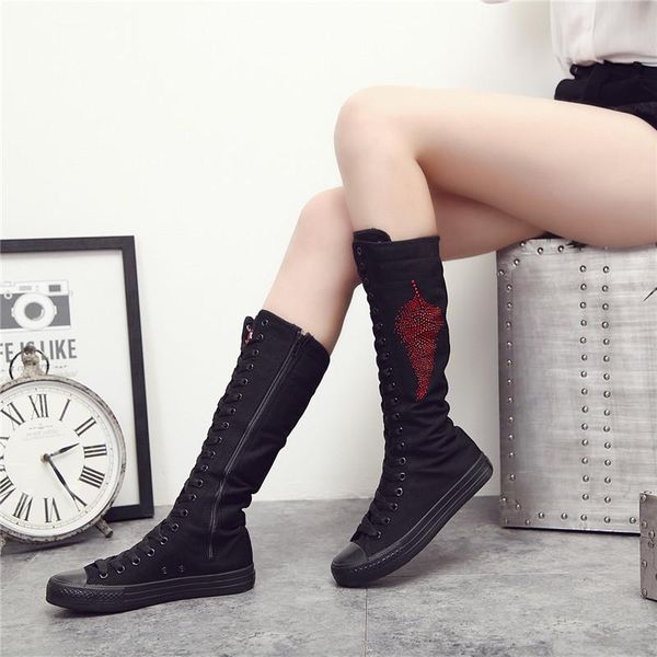 boots european large size women shoes casual side zip high height increase platform canvas street sneaker zapatos de mujer, Black
boots european large size women shoes casual side zip high height increase platform canvas street sneaker zapatos de mujer, Black