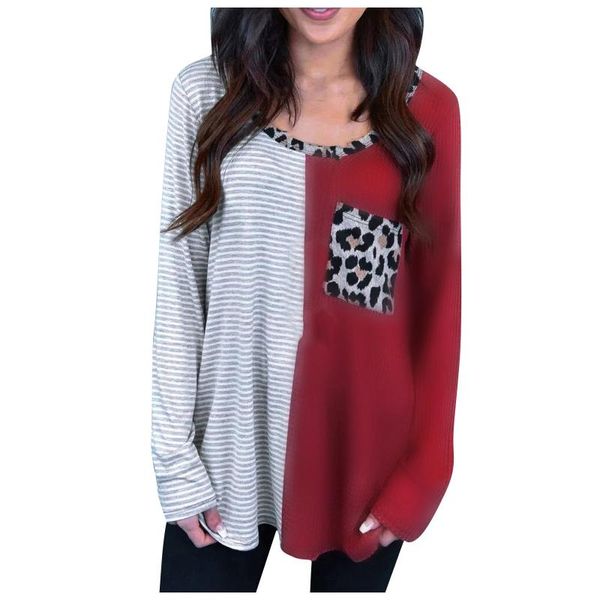 women's blouses & shirts plus size womens and women leopard print stitching loose round neck long sleeves blouse blusas mujer de moda, White
women's blouses & shirts plus size womens and women leopard print stitching loose round neck long sleeves blouse blusas mujer de moda, White