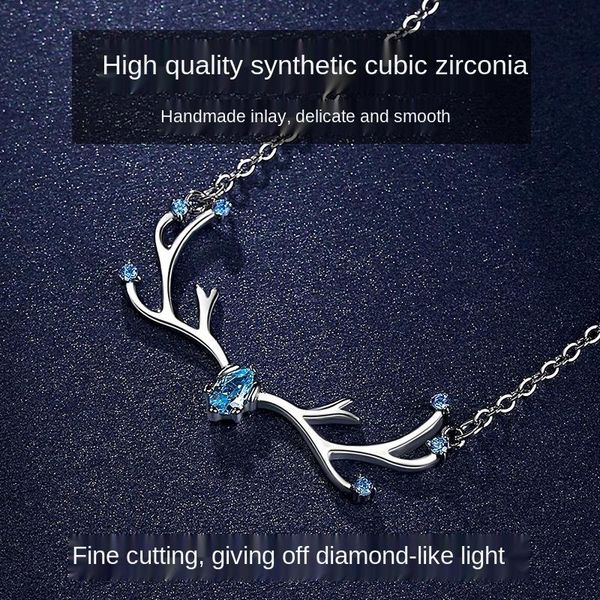 pendant necklaces 2021 fashion joker cute s925 silver deer with your antlers lady necklace for women wholesale chain
pendant necklaces 2021 fashion joker cute s925 silver deer with your antlers lady necklace for women wholesale chain