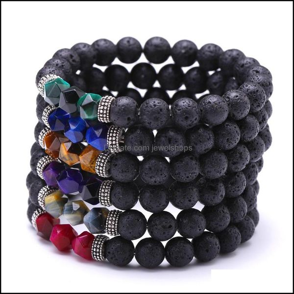link chain bracelets jewelry women handmade natural stone lava bead link bracelet colorf energy crystal drop delivery 2021 0ce5w, Black
link chain bracelets jewelry women handmade natural stone lava bead link bracelet colorf energy crystal drop delivery 2021 0ce5w, Black