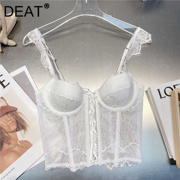 deat women lace bandage inside sling camis arrivals backless temperament fashion spring summer 11d1413 210709, White
deat women lace bandage inside sling camis arrivals backless temperament fashion spring summer 11d1413 210709, White