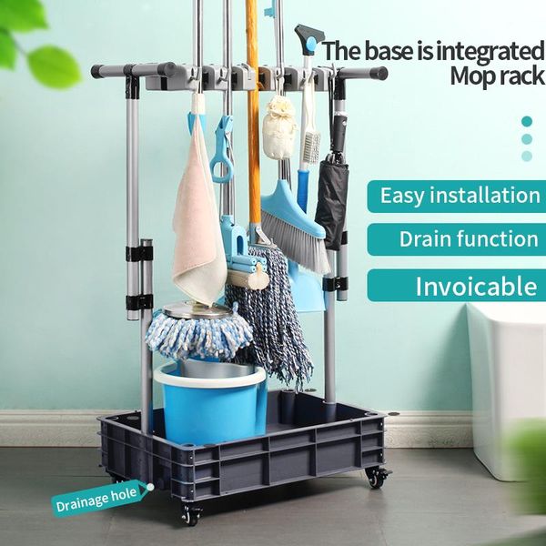 hooks & rails the upgrade base integrated mop rack tool storage cart can move adjustable height drain
hooks & rails the upgrade base integrated mop rack tool storage cart can move adjustable height drain
