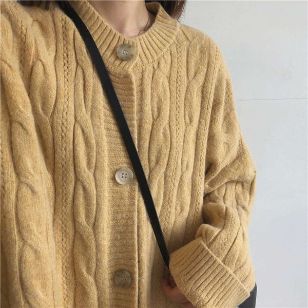 muzi 2020 winter / gentle ~ soft waxy comfortable diamond twist loose round neck sweater cardigan jacket girl, White;black
muzi 2020 winter / gentle ~ soft waxy comfortable diamond twist loose round neck sweater cardigan jacket girl, White;black