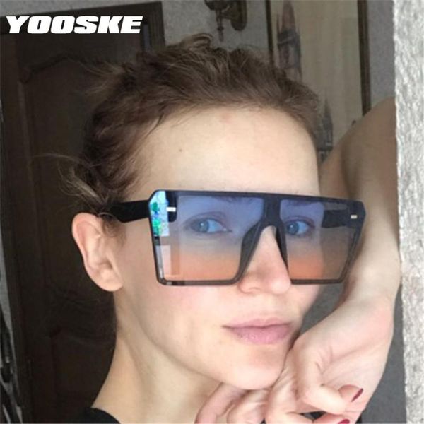sunglasses yooske 2021 oversized square women design one piece flat men shades mirror uv400 glasses, White;black
sunglasses yooske 2021 oversized square women design one piece flat men shades mirror uv400 glasses, White;black