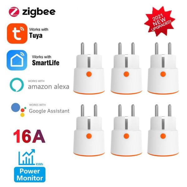 smart power plugs 16a eu zigbee plug with monitor home wifi wireless socket outlet works alexa google tuya app
smart power plugs 16a eu zigbee plug with monitor home wifi wireless socket outlet works alexa google tuya app