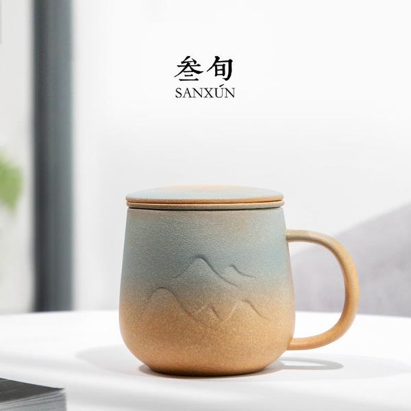 mugs thirty years mountain mug with cover filter tea cup household ceramic water office customization
mugs thirty years mountain mug with cover filter tea cup household ceramic water office customization