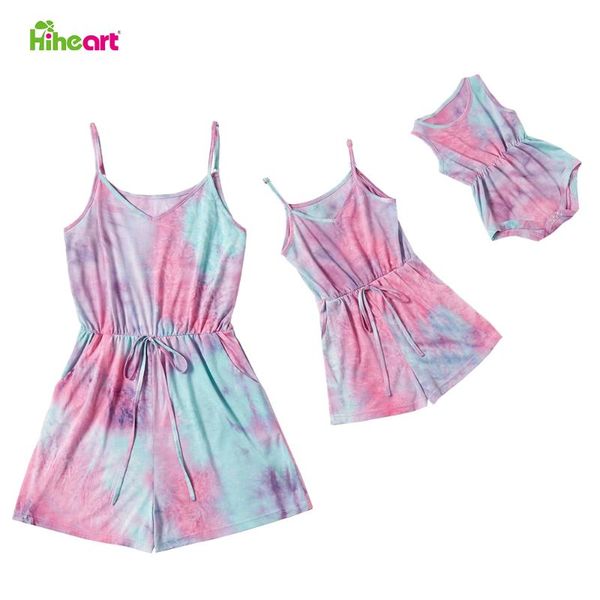 family matching outfits hiheart summer mathing clothes fashion sleeveless tie-dye parent-child jumpsuit baby romper mommy and me dress, Blue
family matching outfits hiheart summer mathing clothes fashion sleeveless tie-dye parent-child jumpsuit baby romper mommy and me dress, Blue