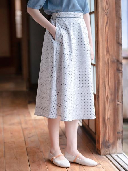 skirts cynthia 2021 summer women's female dot elegant long a-line original design, Black
skirts cynthia 2021 summer women's female dot elegant long a-line original design, Black