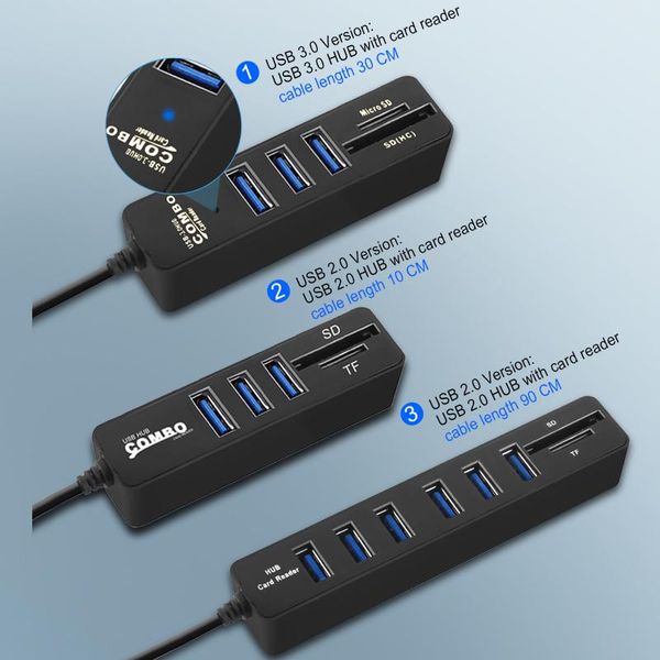 hubs usb hub 3.0 multi splitter high speed 3 6 ports 2.0 hab tf sd card reader all in one for pc computer accessories
hubs usb hub 3.0 multi splitter high speed 3 6 ports 2.0 hab tf sd card reader all in one for pc computer accessories