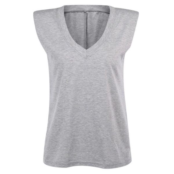 women's tanks & camis women sleeveless shoulder padded tank deep v-neck casual loose vest f42f, White
women's tanks & camis women sleeveless shoulder padded tank deep v-neck casual loose vest f42f, White
