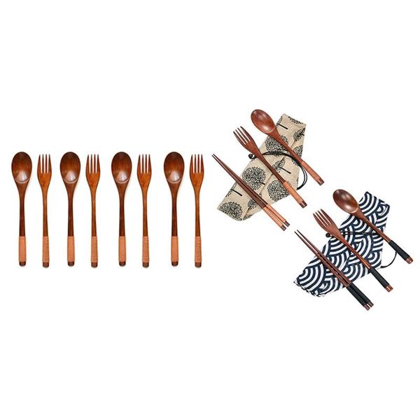 spoons 8 pcs 9 inchjapanese spoon fork set & 2 wooden flatware tableware cutlery set, chopsticks
spoons 8 pcs 9 inchjapanese spoon fork set & 2 wooden flatware tableware cutlery set, chopsticks