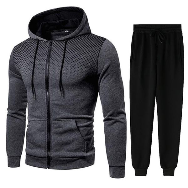 men's tracksuits gradient zipper cardigan suit sportswear spring and autumn hooded sports pants fitness casual wear 2-piece, Gray
men's tracksuits gradient zipper cardigan suit sportswear spring and autumn hooded sports pants fitness casual wear 2-piece, Gray