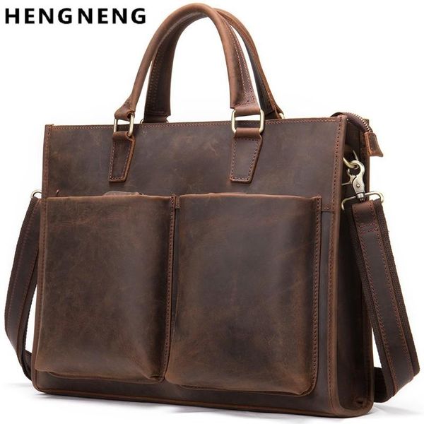 briefcases man handbag male shoulder bag crazy horse leather men's briefcase business cowhide computer
briefcases man handbag male shoulder bag crazy horse leather men's briefcase business cowhide computer