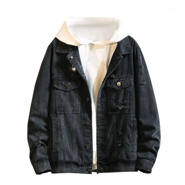 men's jackets hamboder spring trend solid color loose casual large size denim lapel coats jacket #35, Black;brown
men's jackets hamboder spring trend solid color loose casual large size denim lapel coats jacket #35, Black;brown