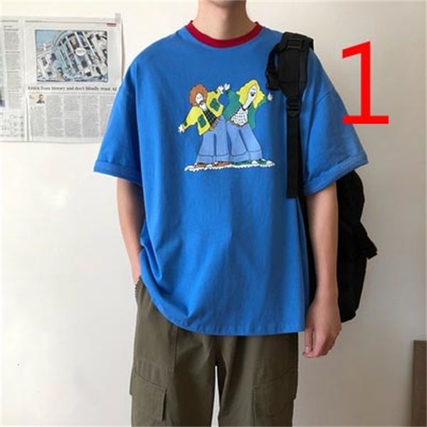 2021 summer new print short-sleeved t-shirt men's street card 4hy rt9r, White;black
2021 summer new print short-sleeved t-shirt men's street card 4hy rt9r, White;black