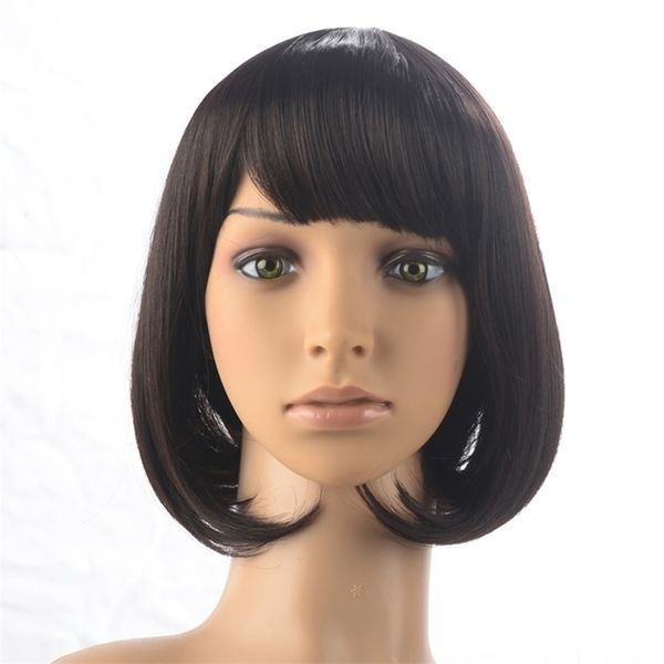bobo new fashion wig head modified face lovely high temperature silk short hair shape, Black
bobo new fashion wig head modified face lovely high temperature silk short hair shape, Black