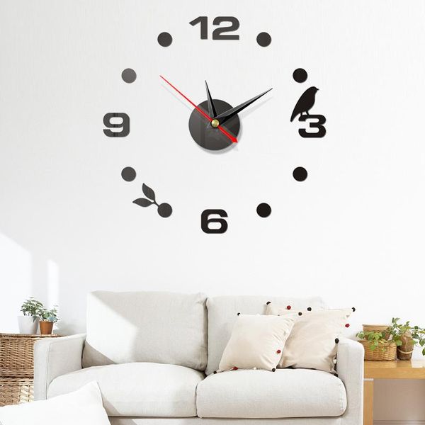 diy wall clock, modern wall sticker clock, silent home office school mirror number clock decorations
diy wall clock, modern wall sticker clock, silent home office school mirror number clock decorations