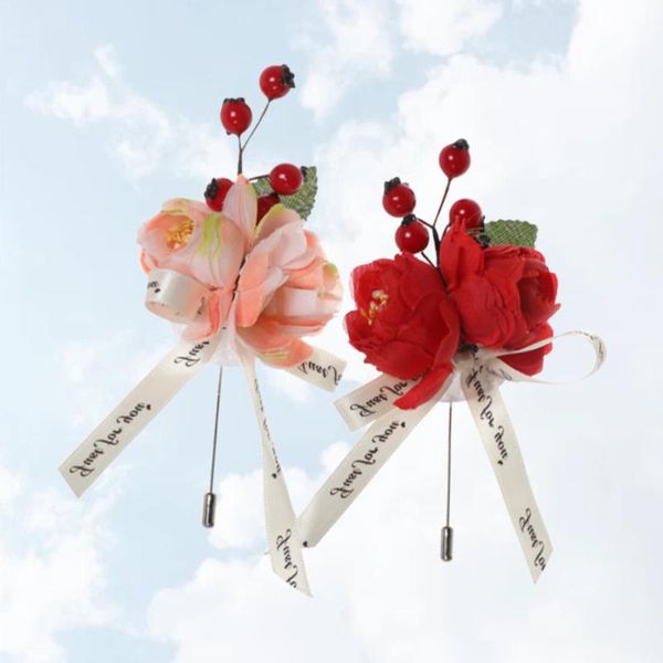 2pcs exquisite wedding corsage artificial flowers brooches suit accessories for bride bridegroom (red and champagne)
2pcs exquisite wedding corsage artificial flowers brooches suit accessories for bride bridegroom (red and champagne)