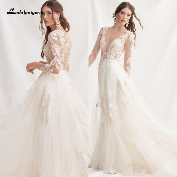 2021 new beach boho a-line wedding es with sleeves v neck lace applique tulle floor length custom made bridal gowns rwua, White
2021 new beach boho a-line wedding es with sleeves v neck lace applique tulle floor length custom made bridal gowns rwua, White