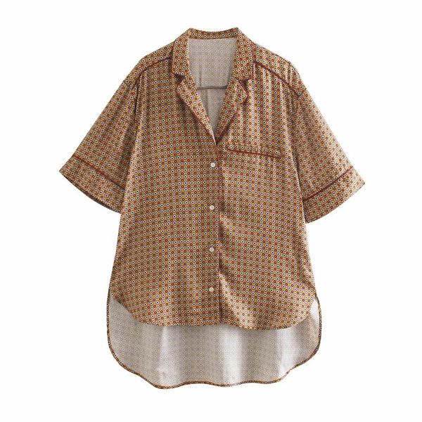 women's polos loose women retro oversized plaid turn down collar shirt short sleeve fashion 2021 chic female, White
women's polos loose women retro oversized plaid turn down collar shirt short sleeve fashion 2021 chic female, White