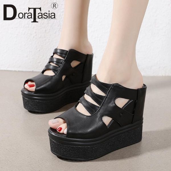 slippers doratasia brand female summer fashion platform wedges high heels slip on women casual concise shoes woman, Black
slippers doratasia brand female summer fashion platform wedges high heels slip on women casual concise shoes woman, Black