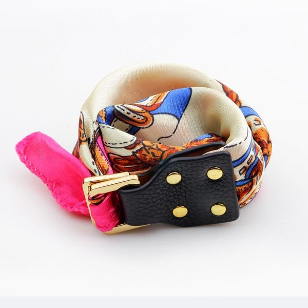 charm bracelets -selling beautiful&classical geometry silk flower scarf leather buckle bracelet bag handle for women birthday party female, Golden;silver
charm bracelets -selling beautiful&classical geometry silk flower scarf leather buckle bracelet bag handle for women birthday party female, Golden;silver