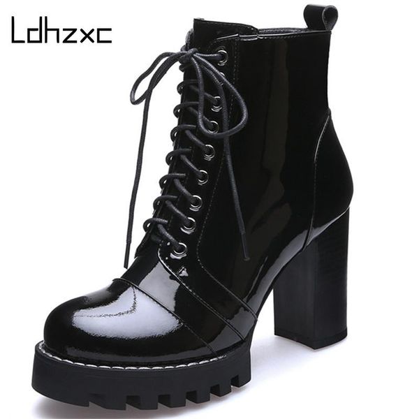 boots ldhzxc 2021 ankle for women platform high heels quality genuine leather lace up autumn winter, Black
boots ldhzxc 2021 ankle for women platform high heels quality genuine leather lace up autumn winter, Black