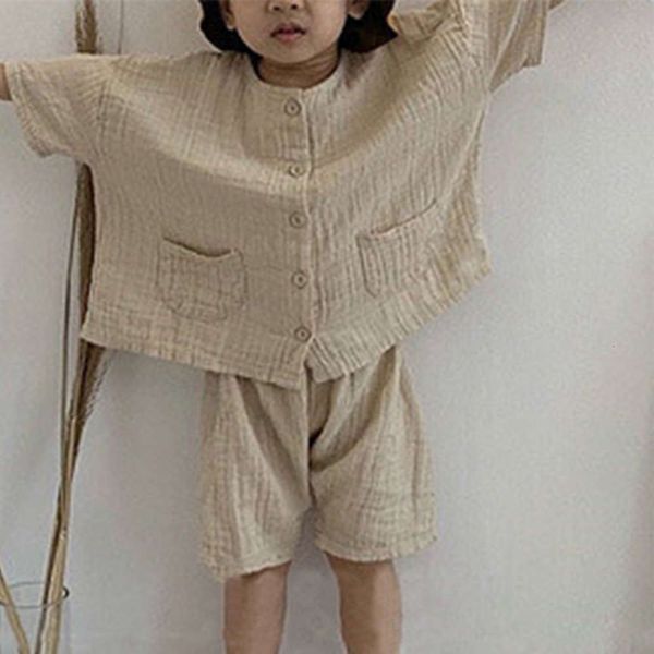 mori korean new children's summer cotton hemp wrinkle single breasted loose men's and women's leisure suit 2, White
mori korean new children's summer cotton hemp wrinkle single breasted loose men's and women's leisure suit 2, White
