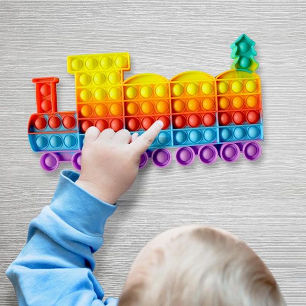 party favor cute train large push bubble toy squeeze silicone antistress autism sensory special stress reliever
party favor cute train large push bubble toy squeeze silicone antistress autism sensory special stress reliever