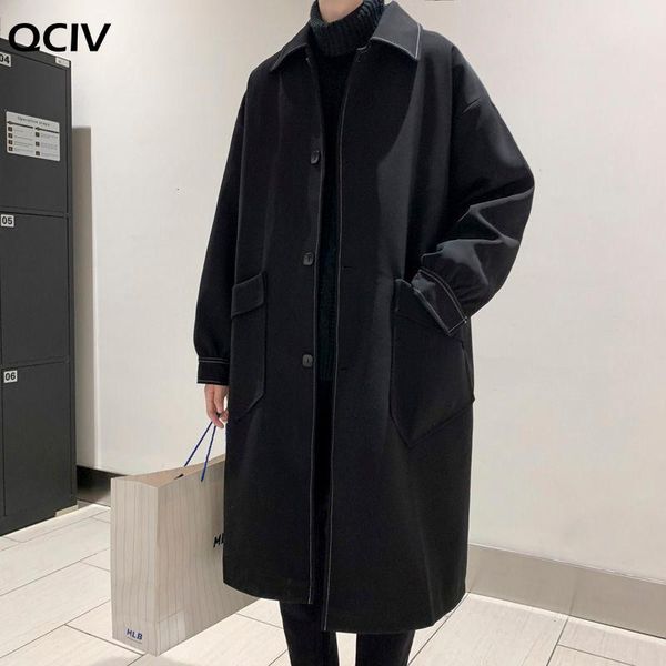 men's trench coats autumn black coat fashion casual long men streetwear korean loose oversize windbreaker jacket mens overcoat, Tan;black
men's trench coats autumn black coat fashion casual long men streetwear korean loose oversize windbreaker jacket mens overcoat, Tan;black