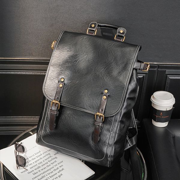 bag handbag fashion men's backpack simple black versatile schoolbag large capacity, Black;red
bag handbag fashion men's backpack simple black versatile schoolbag large capacity, Black;red