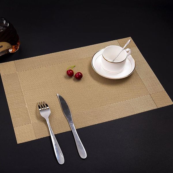 mats & pads 4pcs/lot el restaurant gold silver color rectanger pvc placemat nordic anti- insulating table mat steak plate 45x30cm
mats & pads 4pcs/lot el restaurant gold silver color rectanger pvc placemat nordic anti- insulating table mat steak plate 45x30cm