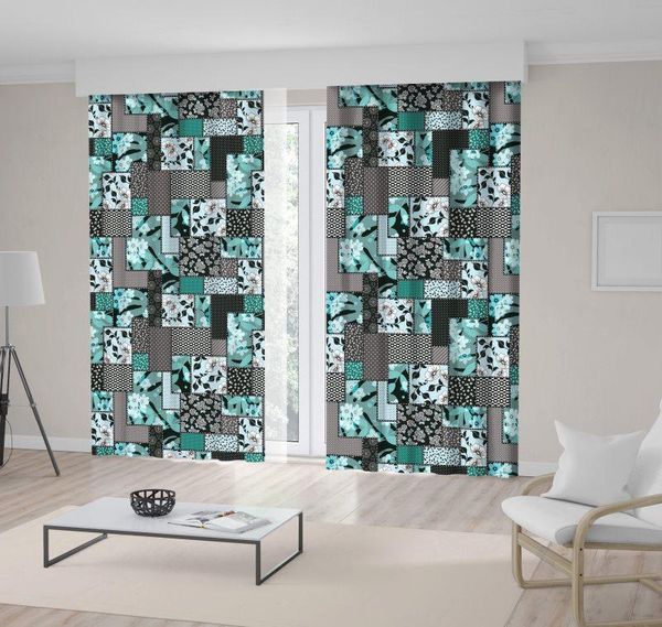 curtain & drapes patchwork pattern floral ornaments stylized flowers leaves dots plants classic style art teal grey
curtain & drapes patchwork pattern floral ornaments stylized flowers leaves dots plants classic style art teal grey