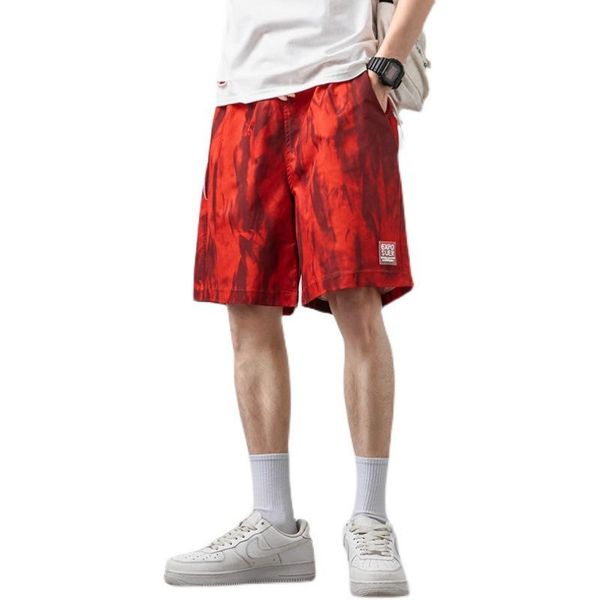 men's shorts the summer 2021 japanese style large size five-point sport beach relaxed pants for men, White;black
men's shorts the summer 2021 japanese style large size five-point sport beach relaxed pants for men, White;black