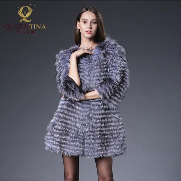 women's fur & faux 2021 fashion winter warm real coats woman coat striped style female ladies long genuine sliver jackets, Black
women's fur & faux 2021 fashion winter warm real coats woman coat striped style female ladies long genuine sliver jackets, Black