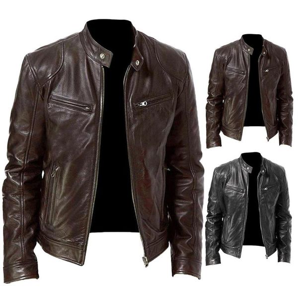 men's jackets 11.11 men jacket autumn winter warm coat pu leather long sleeve stand collar zipper motorcycle windproof streetwear drop, Black;brown
men's jackets 11.11 men jacket autumn winter warm coat pu leather long sleeve stand collar zipper motorcycle windproof streetwear drop, Black;brown