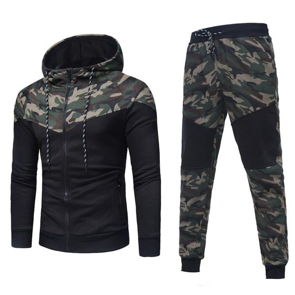 men's tracksuits sets autumn winter camouflage pants sports fashion suit tracksuit tracks casual men hooded blouse, Gray
men's tracksuits sets autumn winter camouflage pants sports fashion suit tracksuit tracks casual men hooded blouse, Gray