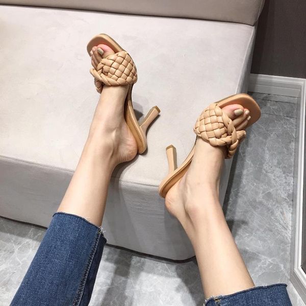 sandals 2021 summer fashion woven high heel women's shoes square head versatile thin 42, Black
sandals 2021 summer fashion woven high heel women's shoes square head versatile thin 42, Black