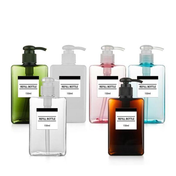 150ml plastic empty hand pump dispenser bottle portable bathroom shampoo lotion shower refillable bottle
150ml plastic empty hand pump dispenser bottle portable bathroom shampoo lotion shower refillable bottle