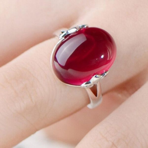 wedding rings luxury for women gift silver color ring synthetic rubis open, Slivery;golden
wedding rings luxury for women gift silver color ring synthetic rubis open, Slivery;golden