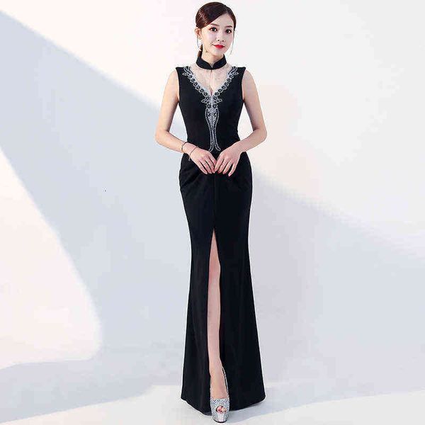 luxury prom dresses nightclub low cut deep v-neck long evening slim nightclub, Black
luxury prom dresses nightclub low cut deep v-neck long evening slim nightclub, Black